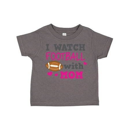 

Inktastic I Watch Football with My Mom Gift Toddler Toddler Girl T-Shirt