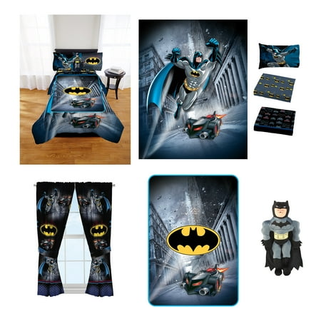 Star Rocket Twin Comforter - Batman Guardian Speed Room in a Bag comes with Twin Comforter, Pillow Buddy, Sheet Set, Curtains and Blanket!