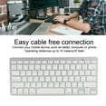 thumbnail image 3 of Wireless  Keyboard, Universal  Keyboard with Ergonomic Design, Portable Compact Ultra Thin Bilingual Universal Keyboard with ABS and Aluminum Alloy for PC, 3 of 7