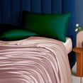 thumbnail image 4 of Organictune 12 Pack Silky Satin Standard Pillowcases for Hair and Skin, Super Soft and Cooling Pillow Cases with Envelope Closure, 20x26 Inches, Green, 4 of 5