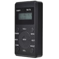 thumbnail image 4 of Radio portátil Mini Pocket FM DAB+ Pantalla digital Receptor estéreo LCD Batería incorporada Auriculares Su Negro,Negro, 4 of 5