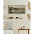 thumbnail image 4 of Drsoum Vintage Landscape Mountain River Decor for Bathroom Office Hallway Decor 8x16in Natural Framed, 4 of 7