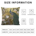 thumbnail image 5 of RUIYC Chinoiserie Oriental Peacock Floral Botanical Pillow Covers Decorative Preppy Lumbar Throw Pillowcase Couch Cushion Cover for Home Decor Living Room Bedroom, 5 of 5