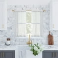thumbnail image 5 of Archaeo 2-Pack Slub Textured Linen Blend Cafe Curtain Pair, 56"W X 24"L, White, 5 of 8