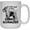 White Coffee Mug 15oz, variant on Giant Schnauzer Dog Coffee Mug, Ceramic Mug Design 15 oz