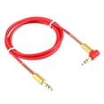 thumbnail image 1 of Cable de datos Jack de 3,5 mm estéreo 1 m Cable de audio macho a macho 90 Cable de ángulo recto (rojo) Tmvgtek Nuevos Originales, 1 of 6