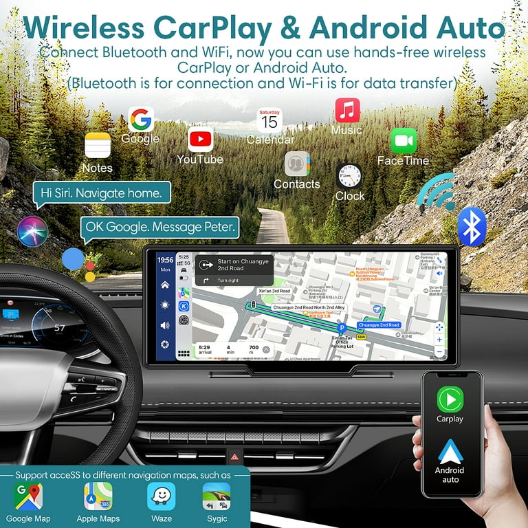 Wireless CarPlay Hd Dash Cam 1080p 4G+64G Mini Tv Box | Unichip Smartauto