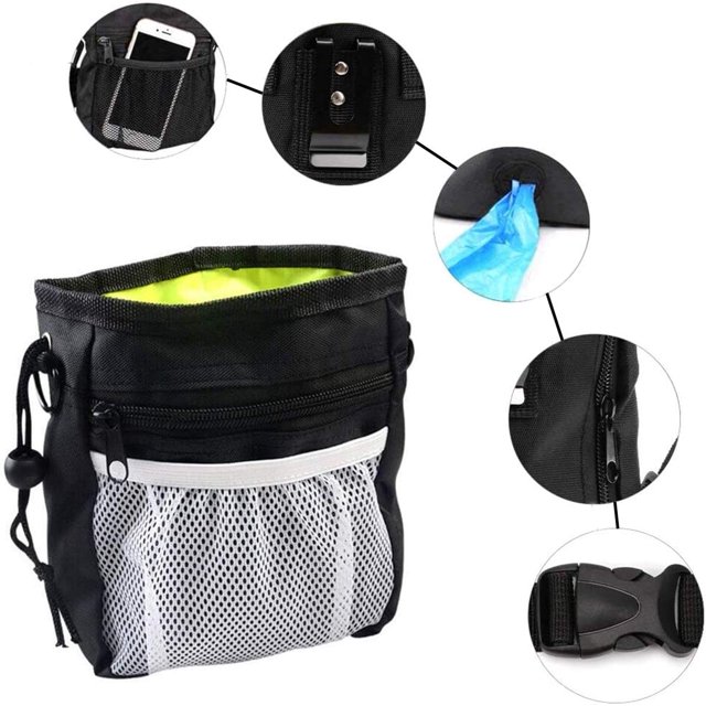 Bolsas de comida para perros, bolsas de golosinas para perros, bolsas de comida para adiestramiento de perros, bolsas de golosinas para perros, correas ajustables para cintura y hombros