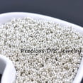thumbnail image 4 of Cuentas espaciadoras de cristal de color dorado y plateado de 2 mm, 3 mm y 4 mm, cuentas de semillas checas para joyería hechas a mano DIY BLUV03X, 4 of 5