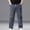 Gray, variant on Plus Size Wide Leg Jean for Men Loose Elastic Waist Drawstring Denim Pants Fashion Casual Men’s Trousers