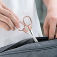 thumbnail image 4 of DEELLEEO Mini Folding Safety Scissors 4.5” Stainless Steel Travel Scissors with Keychain - Compact Foldable Design 4” Closed - Portable Pocket Scissors for Crafts  Sewing  First Aid Kit, 4 of 5