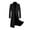 Black, variant on Clearance 2024! AIEOTT Trench Coat Men Long Winter Fleece Lined Jacket Slim Fit Wool Trench Coat Single Breasted Pea Coat with Pockets