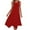 Red, variant on Uaswgudfs Women's Sleeveless Flowy Maxi Dress with Irregular Hem - Casual A-Line Summer Sundress & Minimalist Design Wine S