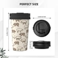 thumbnail image 3 of Goofa Vintage Farm Pigs for Insulated Travel Coffee Mug Spill Proof Leak Proof 16 OZCoffee Tumbler Reusable Coffee Cups with Lids Thermos for Hot and Cold Drink, 3 of 8
