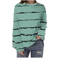 thumbnail image 1 of WRKEKC Chandail en Molleton Mode Tendance pour Femmes, Chandail à Manches Longues Col Rond avec Motifs Uniques pour Style Décontracté Mode Urbaine Vert Menthe G, 1 of 5