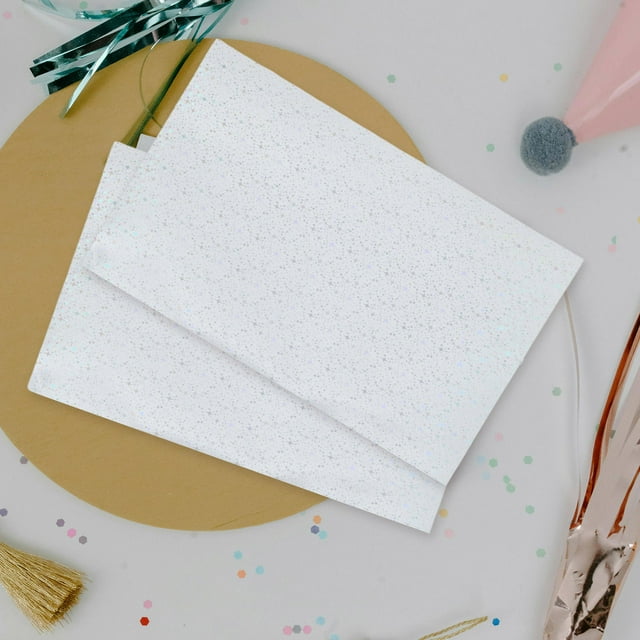 Raindrops 20 Pcs Feuilles de Papier Brillantes Réfléchissantes pour Projets d'Impression Photo et de Scrapbooking