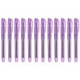 thumbnail image 1 of Purple Highlighter, 12 Pack High Lighters No Bleeds Highliters Pens Neon Clear View Bright Quick Dry Pocket Marker Pen Sticks Chisel Tip Cute for Books Office Adults, Transparent, 1 of 6