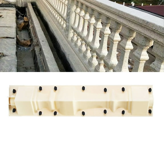 Gdrasuya10 Cement Roman Balustrades Molds 27.6" Concrete Roman Molds Plastic Cas for Build Sidewalks