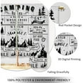 thumbnail image 3 of Farmhouse Camping Rules Kitchen Curtains Rustic Black White Small Short Cafe Window Curtains Vintage Farm Country Retro Bathroom Window Drapes Treatment Tier Curtains 2 Panels (27.5x39 Inch), 3 of 6