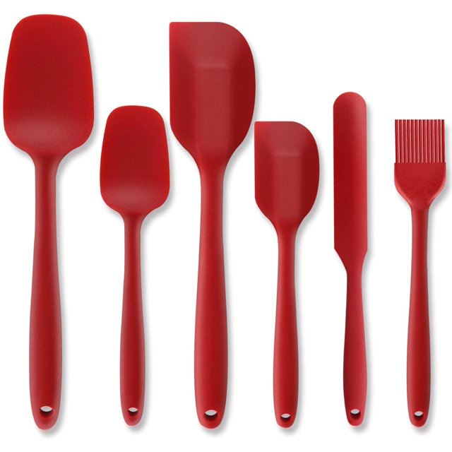 Silicone Dough Scraper Set, High Quality Silicone Spatula Small Heat Resistant Non Stick Rubber Spatulas Bpa Free Silicone Spatula Seamless One-Piece Design For Baking Or Cooking