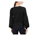 thumbnail image 2 of INC Womens Ribbed Knit Crewneck Sweater Black XS, 2 of 2