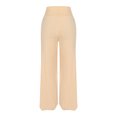 thumbnail image 6 of RYRJJ Wide Leg Palazzo Pants for Women - Casual Soft High Waist Lounge Pants Loose Comfy Flowy Dance Trousers(Beige,L), 6 of 8