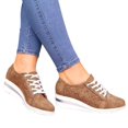 thumbnail image 4 of Zapatos deportivos con cordones de gran tamaño para mujer, informales, a la moda, de color sólido, con plataforma de cueva Wmkox8yii shalkjhdk1250, 4 of 4