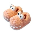 thumbnail image 4 of Vedolay Toddler Girls Slippers Boys Winter Warm Slippers Plush Cute Bedroom Indoor Shoes Red,23, 4 of 4
