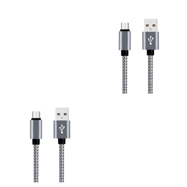 Moyic Caliente en 2019 5V2.4A Cable Micro USB Cable de USB de teléfono móvil de carga rápida trenzado de nailon para Type2 NO2