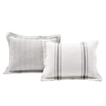 thumbnail image 6 of Lush Decor Farmhouse Stripe Duvet Cover - Black - Twin-XL, 6 of 11