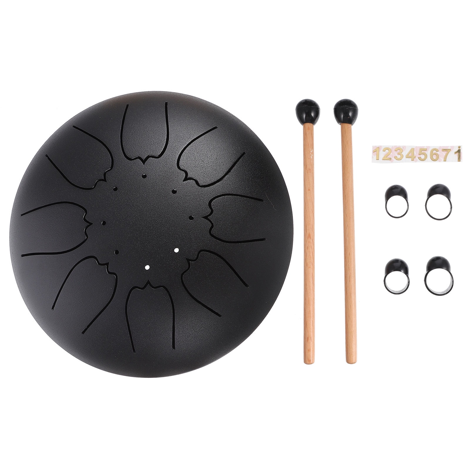 1 Set Percussion Tongue Drum Musical Instrument with Ethereal Sound, Portable Drum for Music Therapy and Relaxation
