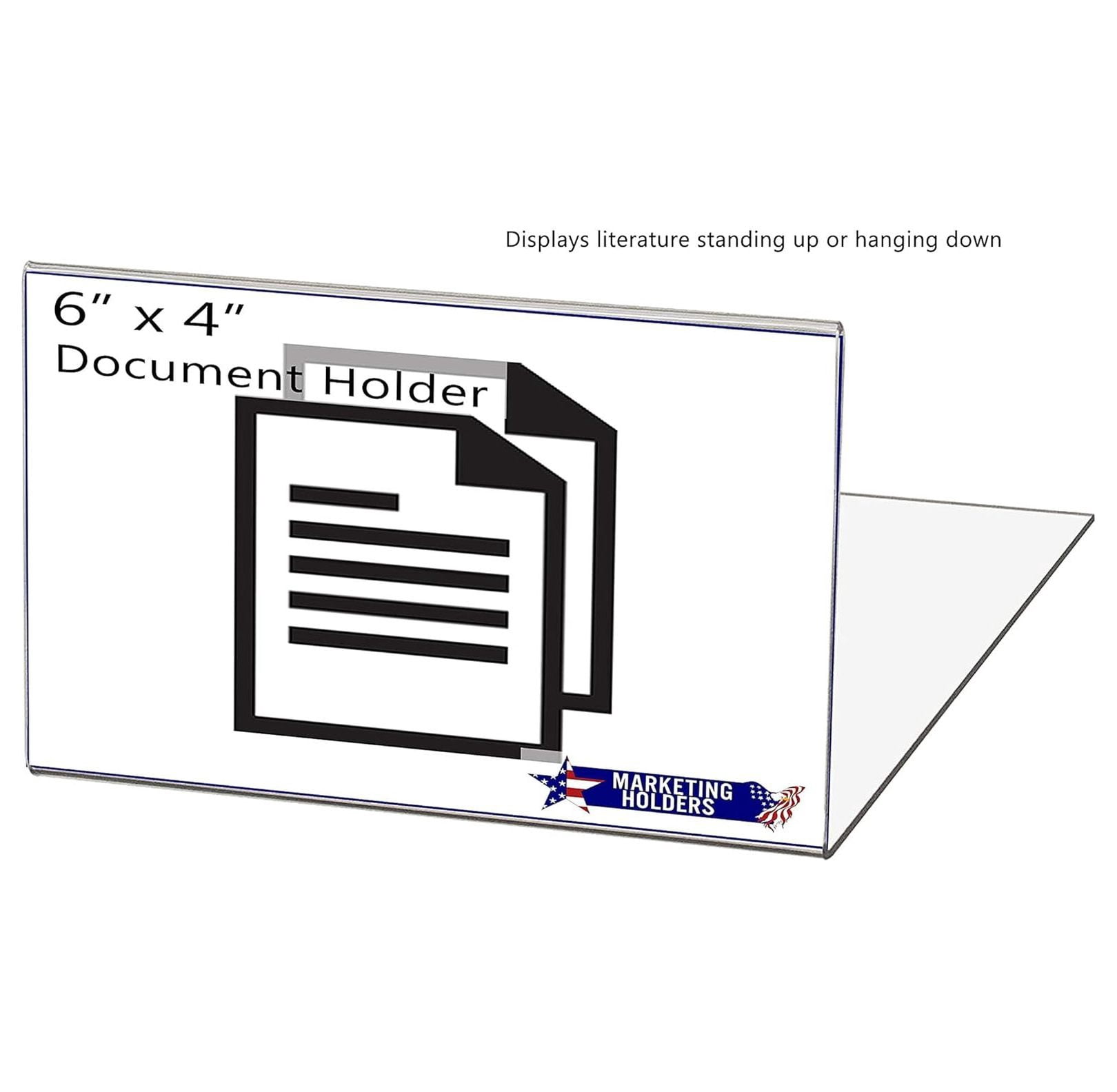 4 Pack Movable Shelf Label Holder Clear Acrylic Display 6" x 4" Shelf Talkers Inventory Name and UPC Labels in Shoe Stores Locations