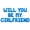 Blue, variant on Letter Balloons - WILL YOU BE MY GIRLFRIEND 16" Inch Alphabet Letters Foil Mylar Balloon Valentines Day Banner (Red)