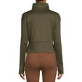 thumbnail image 5 of Avia Women's Quarter-Zip Ribbed Pullover Jacket, 5 of 5