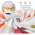 thumbnail image 4 of Spring Flower Shower Curtain, Floral Plant Machine Washable Waterproof Fabric Stall Size for Bathroom Bathtub Decor with Hooks 72Wx84H, 4 of 6