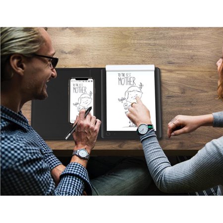 VSON Smart Writing Pad Notebook with 8192-level Pressure Sensitivity Ballpoint Pen, 150 Pages Offline Storage,Digital Notepad with Protective Case, Perfect for Sketching and Note-Taking