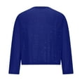 thumbnail image 5 of FAVIPT Womens Cropped Sequin Jackets Long Sleeve Open Front Cardigan Fashion Glitter Bolero Shrugs for Evening Party Navy,XL, 5 of 8
