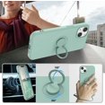 thumbnail image 3 of Compatible con funda para iPhone 13, silicona con soporte de soporte de 360 ​​​​ring (soporte magnético para automóvil) Paño de microfibra de seda suave Diseñado con cobertura total, 3 of 5