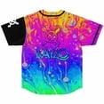 thumbnail image 2 of Kayzo Merch EDM Baseball Jersey Men/Women Casual Thin button Baseball uniform Oil Slick Custom Jersey Style4, 2 of 3