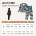 thumbnail image 6 of Junzan Christmas Tree Print Womens Pajama Sets,Long Sleeve Button Down For Women Pjs 2 Piece, 6 of 9