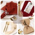 thumbnail image 5 of SUNTQ Handmade Cotton Napkins with Fringe 12 pack，Bulk Dinner Napkins Table Napkins for Fall Thanksgiving Christmas Party Wedding Decoration, Terracotta, 5 of 6