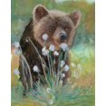 thumbnail image 2 of Stellar Design Studio 15x18 White Modern Wood Framed Museum Art Print Titled - Baby Brown Bear, 2 of 4