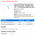 thumbnail image 2 of Pump To Gear Power Steering Pressure Line Hose Assembly - Compatible with 1987 - 1989 Mitsubishi Mighty Max 4WD 1988, 2 of 2