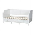 thumbnail image 5 of Baxton Studio Lowri Classic and Traditional White Finished Wood Twin Size 3-Drawer Daybed, 5 of 7