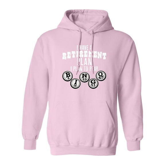 Inktastic I Have a Retirement Plan I Plan to Play Bingo Adult Hoodie Sweatshirt
