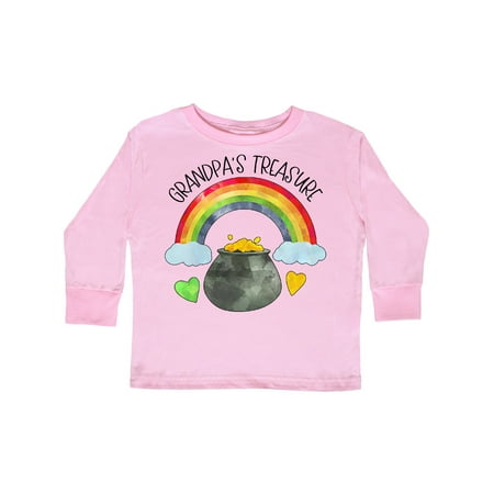 

Inktastic Grandpa s Treasure St. Patrick s Day Rainbow and Gold Gift Toddler Boy or Toddler Girl Long Sleeve T-Shirt