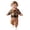Brown, variant on Enyan Baby Boy Fall Outfits Newborn Flannel Long Sleeve Sweatshirt Romper Pants Set 2 Piece Infant Boys Winter Clothes(Size 0-3 Months)