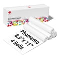 thumbnail image 1 of Papel para impresora térmica Phomemo M832, 8.5 x 11 pulgadas, 4 rollos, 1 of 5