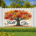 thumbnail image 4 of Colorful Leaves Autumn Banner Tree Decoration Fall Seasonal Scene for Home Decoration Thanksgiving Party Nature Photo Shoot, 4 of 6