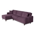 thumbnail image 3 of Sofá Cama Modular Reversible de Velvet Morado Makora Modelo Cosmo, 3 of 8